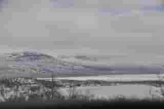 Schneelandschaft in Lappland