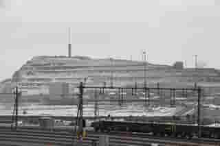 Das alte Stadtzentrum von Kiruna