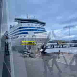 Ankunft der Fähre nach Helsinki