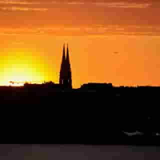 Sonnenuntergang über Helsinki