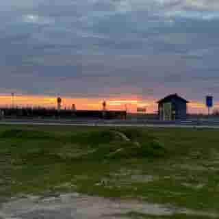 Abendstimmung an der Grenze zwischen Finnland und Schweden