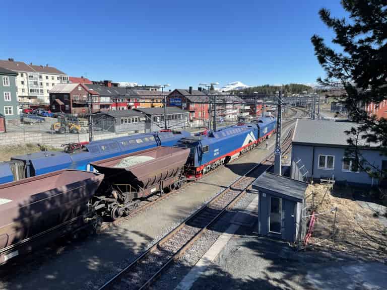 Erzzug der LKAB in Narvik