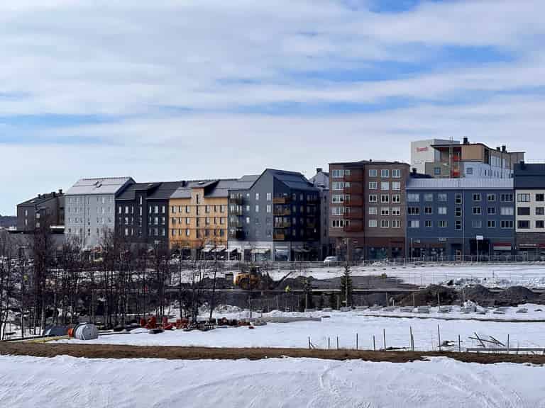 Zug in Kiruna