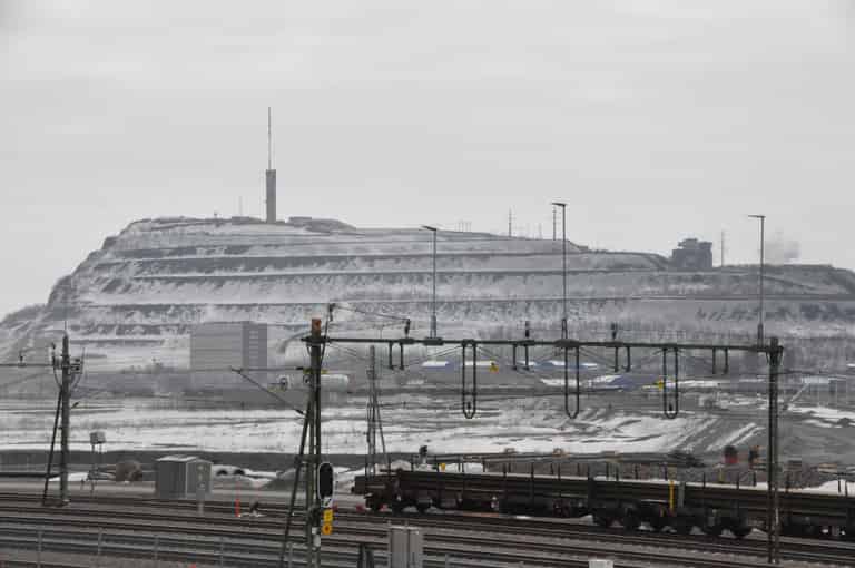Das alte Stadtzentrum von Kiruna
