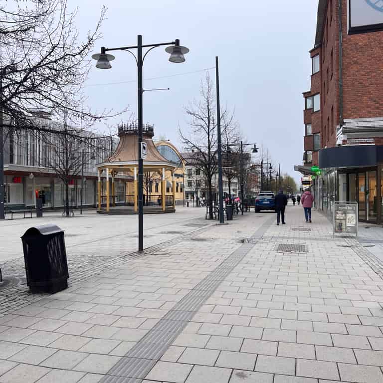 Fussgängerzone in Luleå