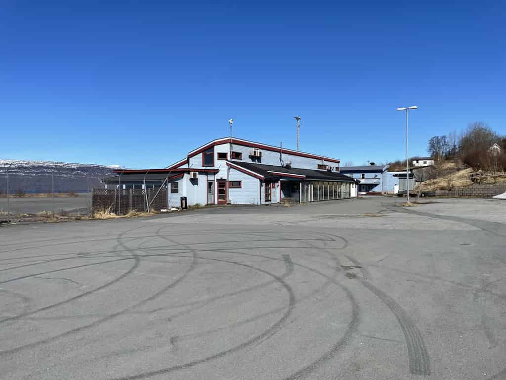 Blick auf den Stillgelegten Flughafen Narvik Framnes
