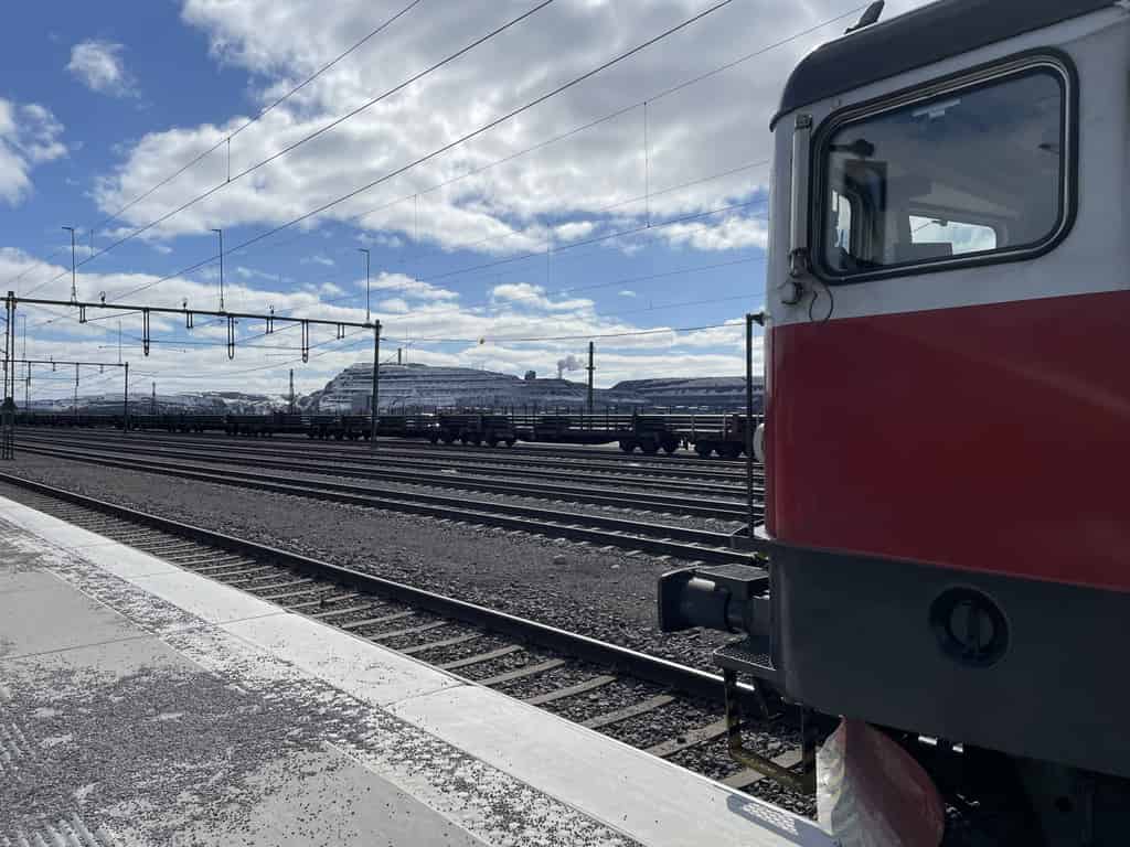 Zug in Kiruna