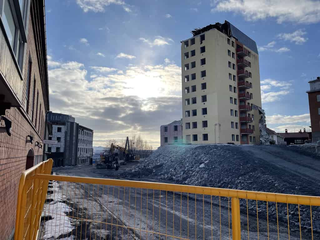 Das alte Stadtzentrum von Kiruna