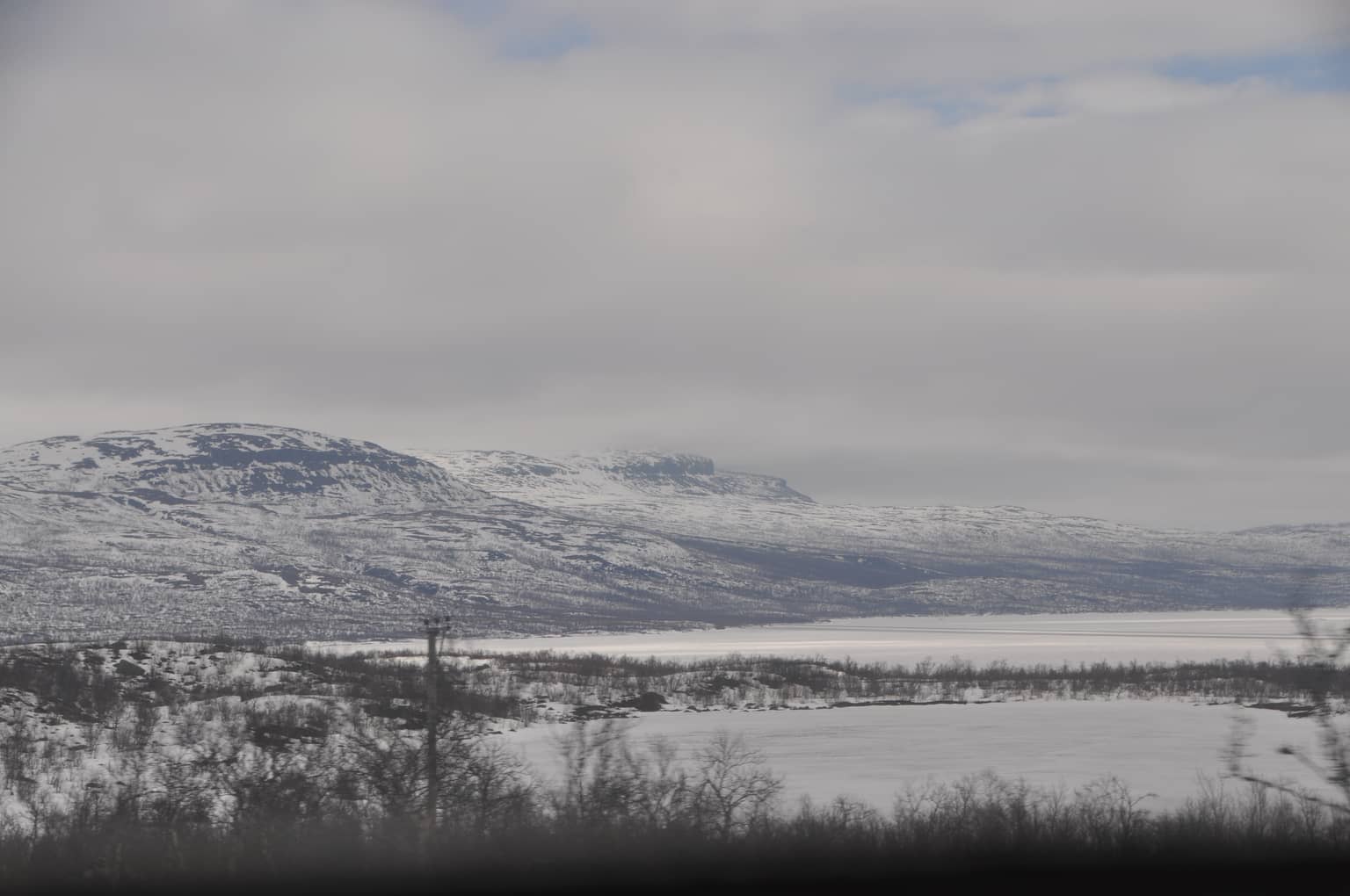 Schneelandschaft in Lappland