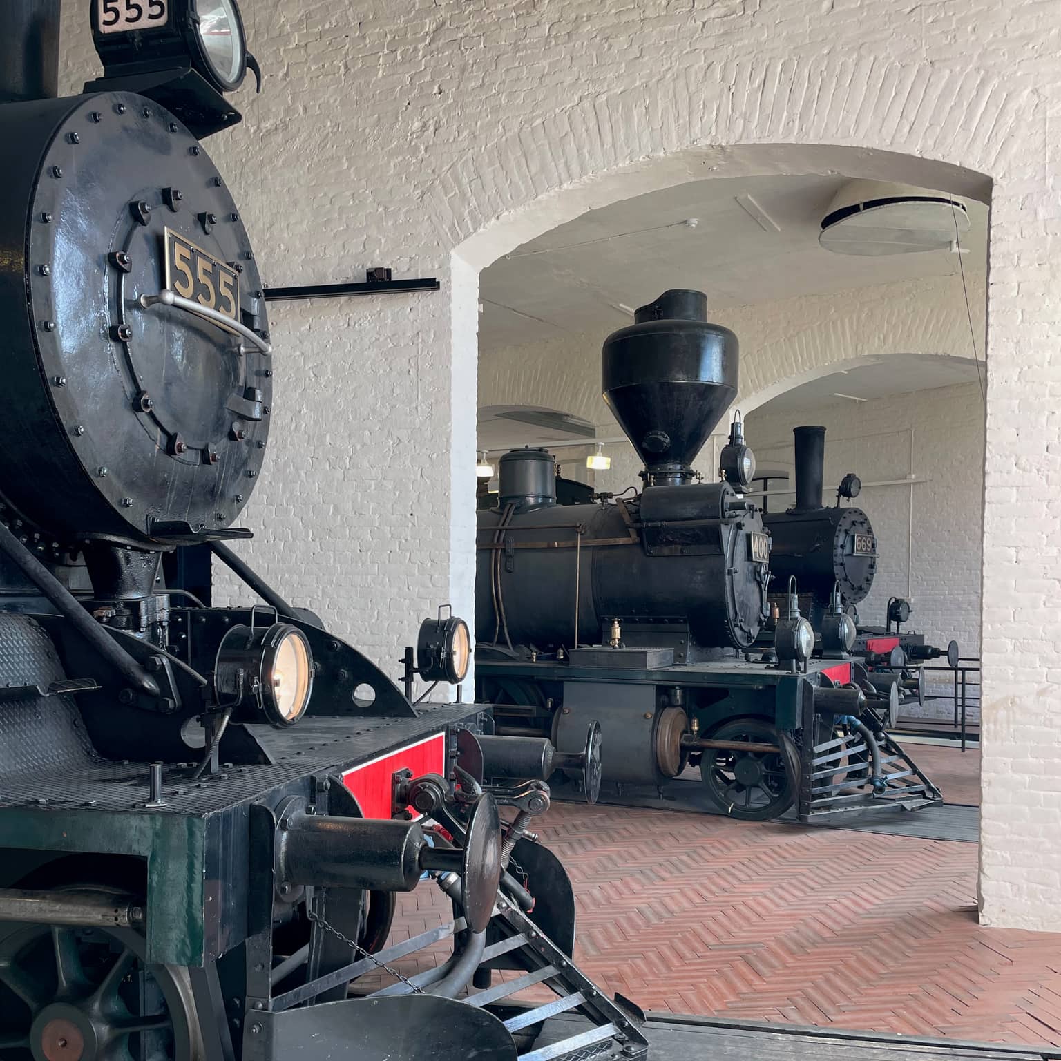 Historische Dampfloks im Eisenbahnmuseum Hyvinkää