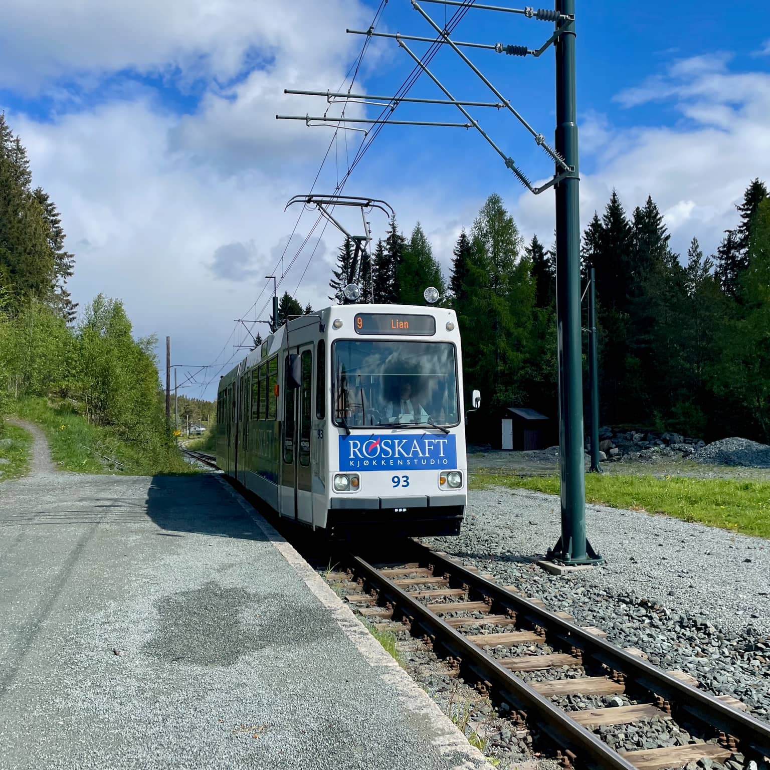Tram Nr. 9 der Gråkallbane