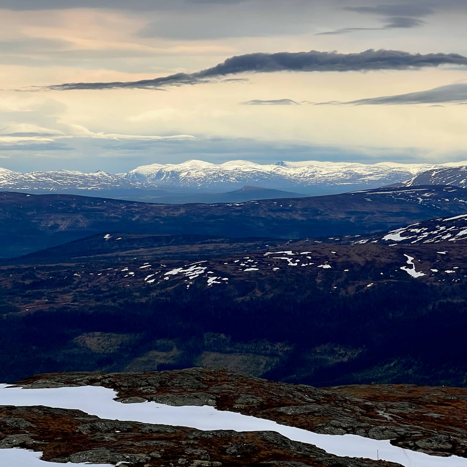 Fernblick über die jämtländischen Berge
