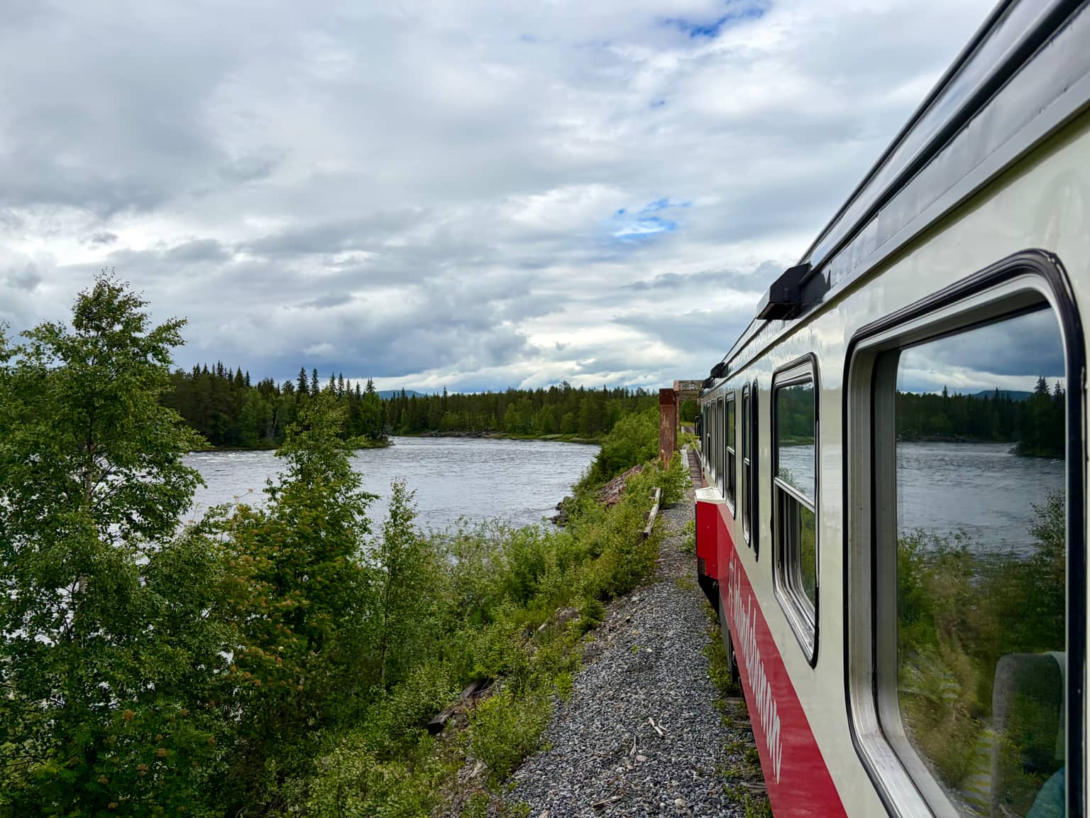 Inlandsbanan am Vindelälven